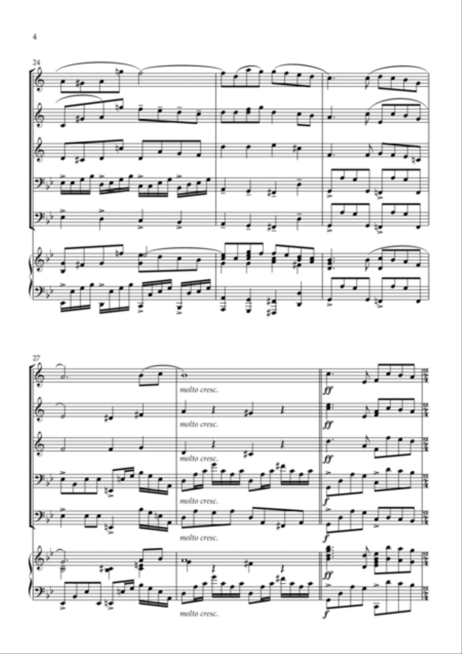 Love Theme (tema D'amore) Horn scores gallery preview page 4