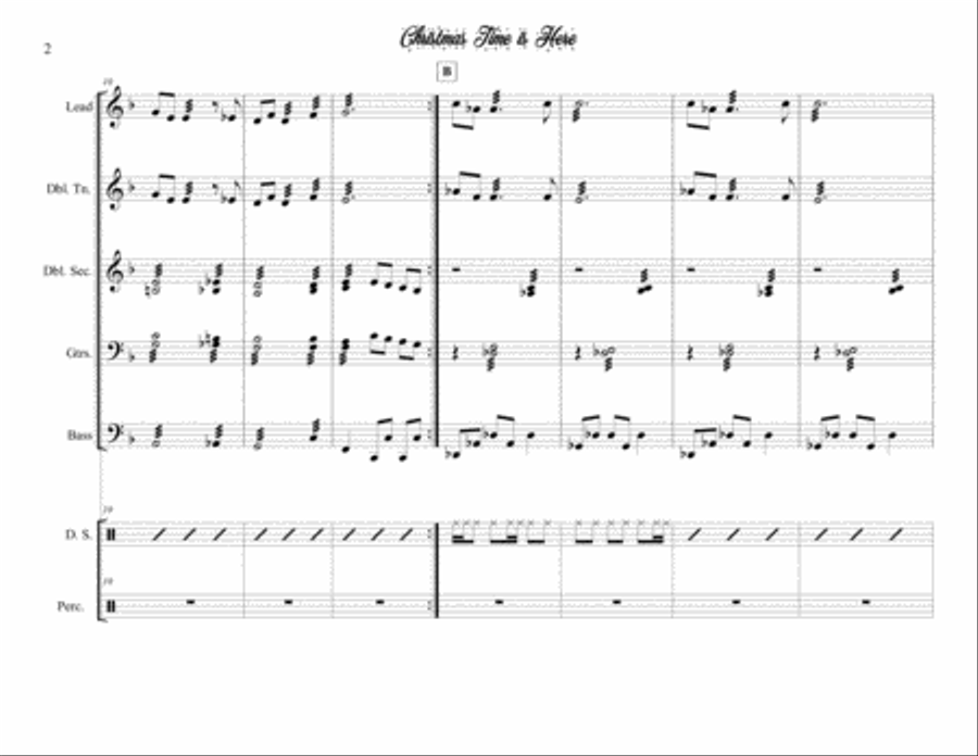 Christmas Time Is Here Steel Drum Band scores gallery preview page 2