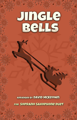 Book cover for Jingle Bells, Jazz Style, for Soprano Saxophone Duet