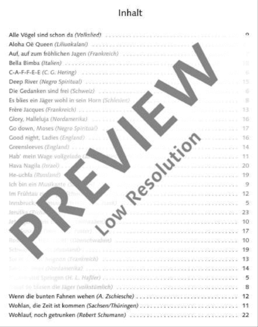 International Folksongs Bass Clarinet scores gallery preview page 3