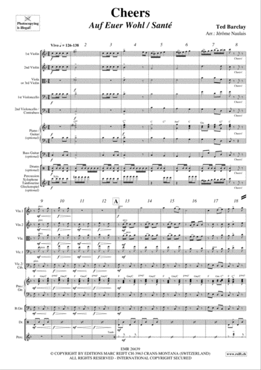 Cheers String Quintet scores gallery preview page 3