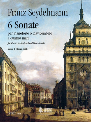 Book cover for 6 Sonatas for Piano or Harpsichord 4 Hands