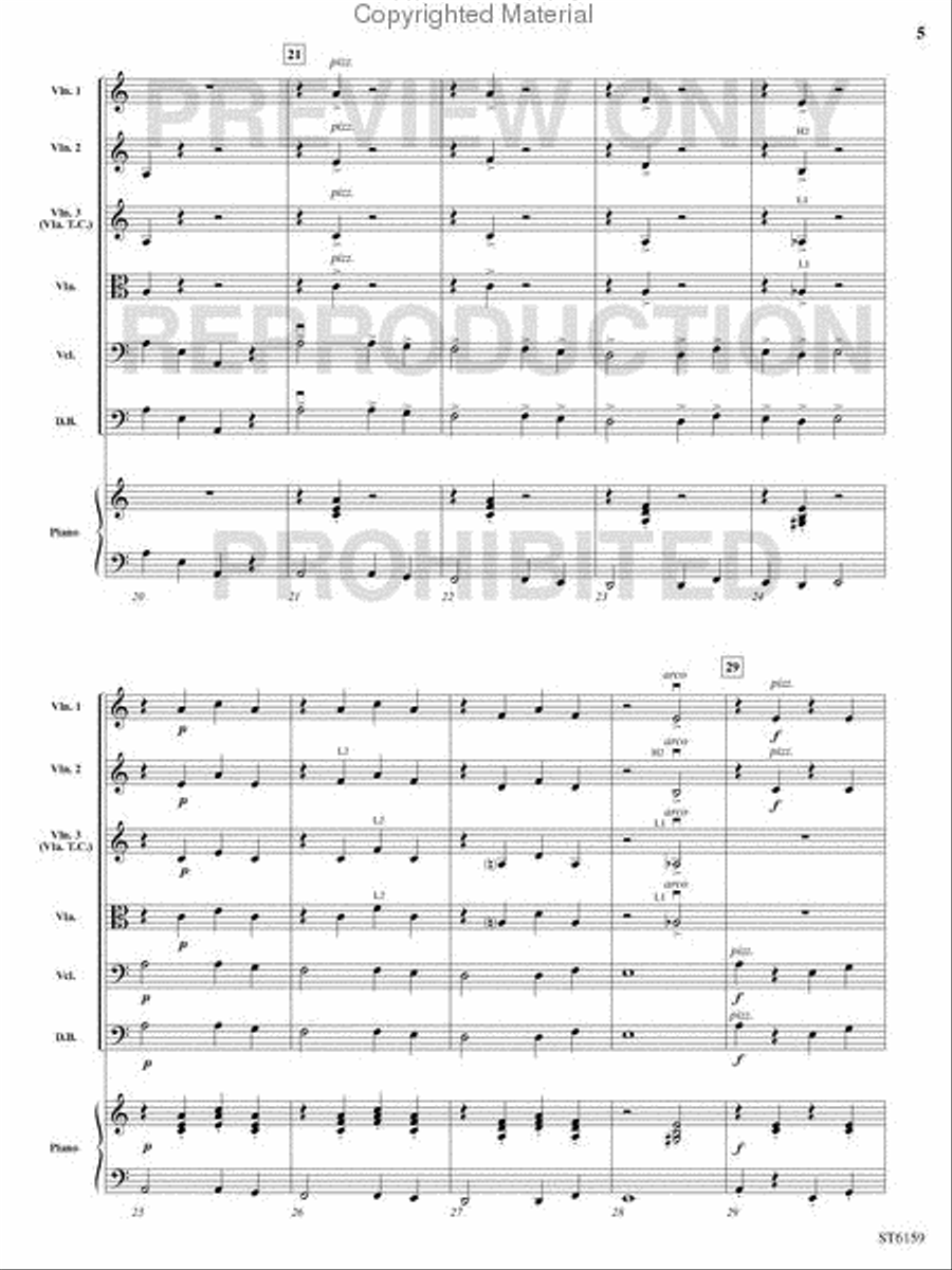 Riders in the Night String Orchestra scores gallery preview page 4