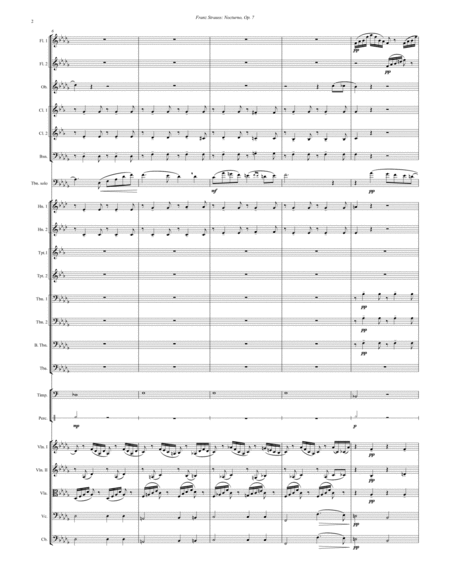 Nocturno, Op. 7 for Solo Trombone and Orchestra image number null
