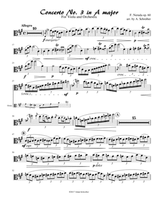 Viola Concerto in A major, Op 60. Neruda