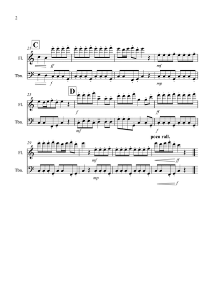 Autumn (first movement) for Flute and Trombone Duet image number null