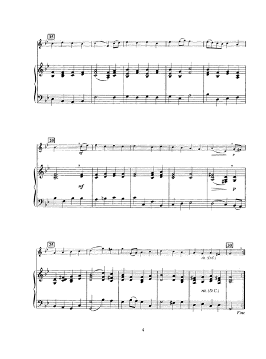 Solo Pieces for the Intermediate Clarinetist Clarinet scores gallery preview page 5