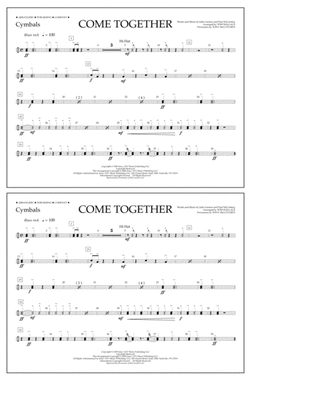Come Together (arr. Tom Wallace) - Cymbals