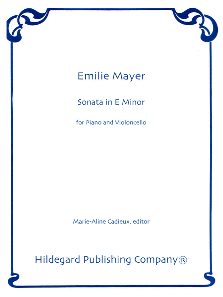 Sonata in E Minor Chamber Music scores gallery preview page 1