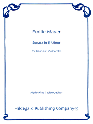 Book cover for Sonata in E Minor