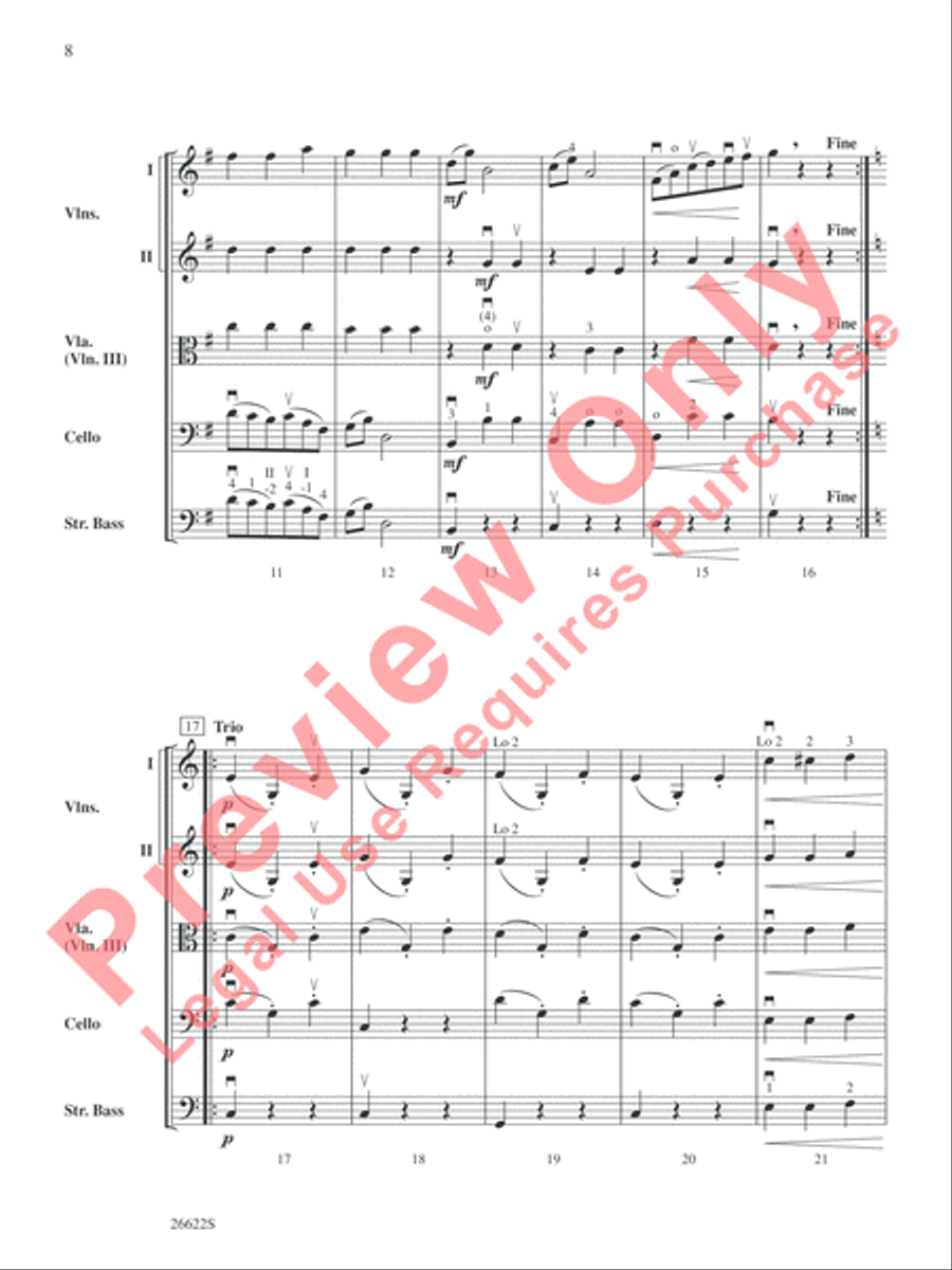 Belwin Beginning String Orchestra Kit #3 String Orchestra scores gallery preview page 9