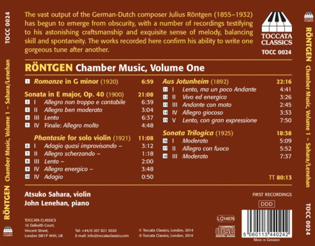 Volume 1: Chamber Music