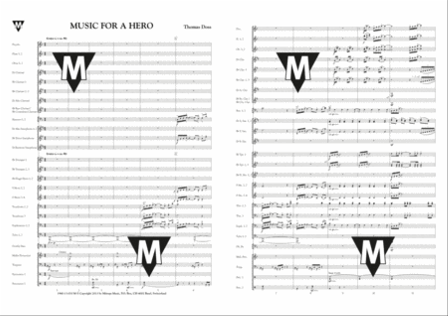 Music for a Hero Concert Band scores gallery preview page 2
