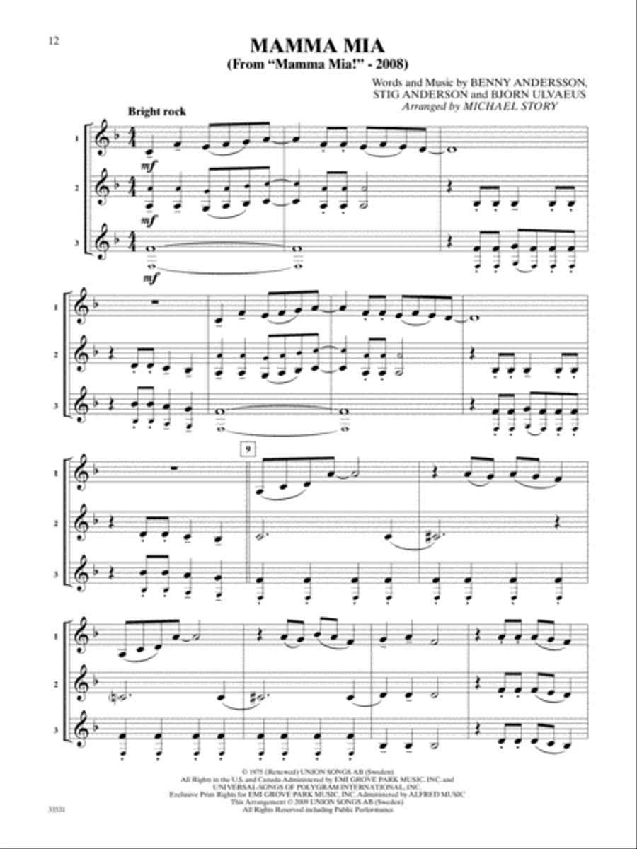 Movie Trios for All Small Ensemble scores gallery preview page 3