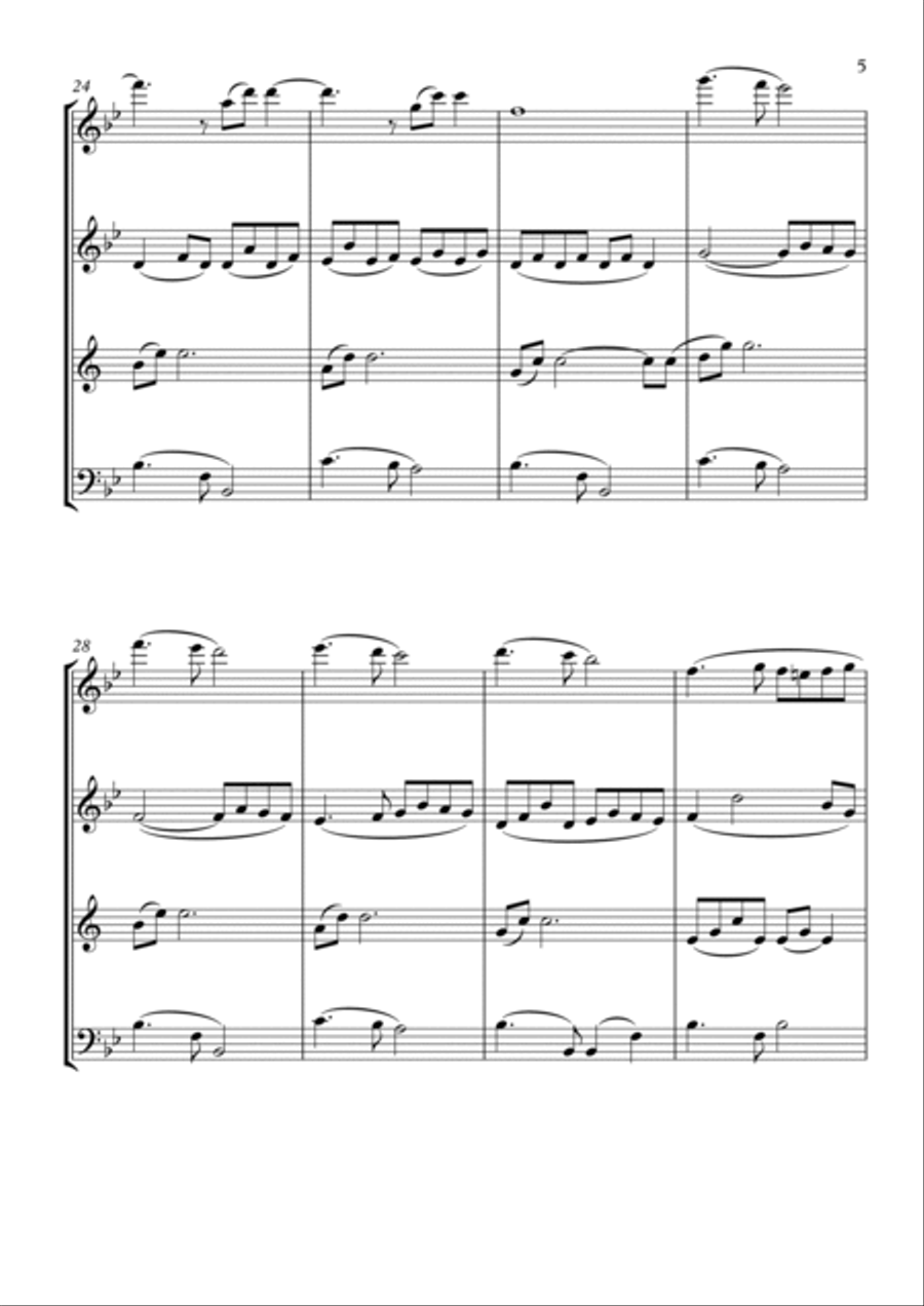 Ben Ben Woodwind Quartet scores gallery preview page 5
