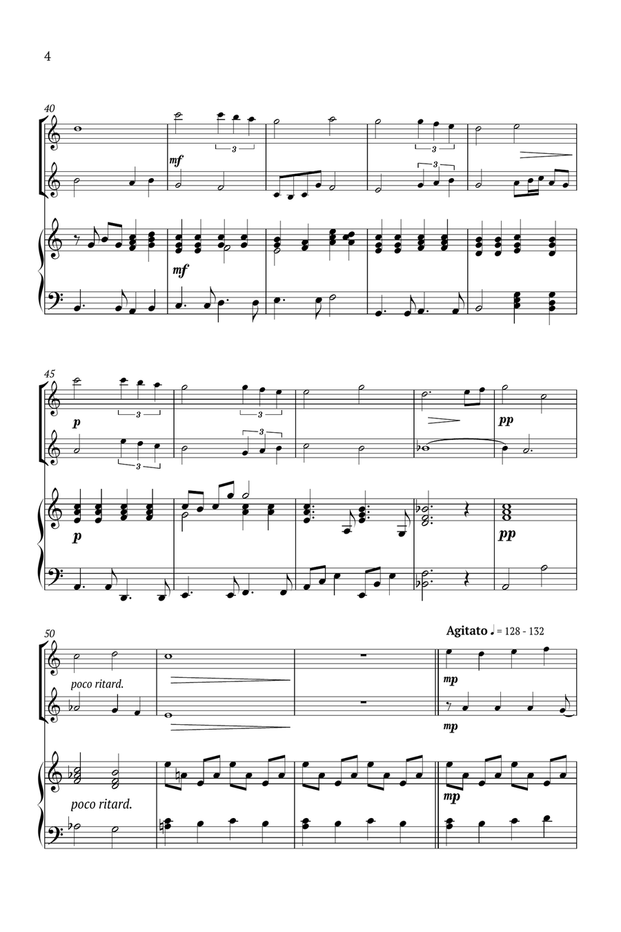 If I Can't Love Her Piano Trio scores gallery preview page 4