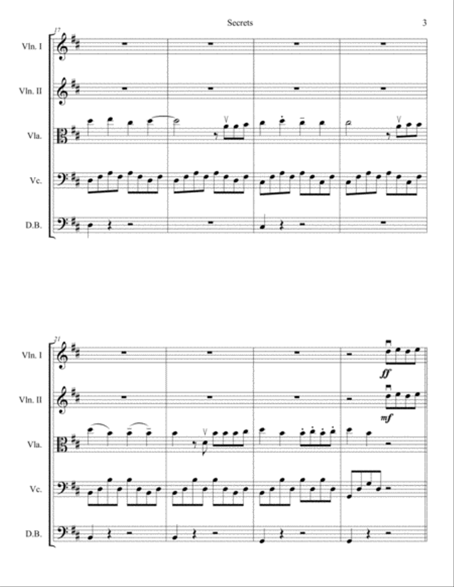 Secrets String Orchestra scores gallery preview page 3