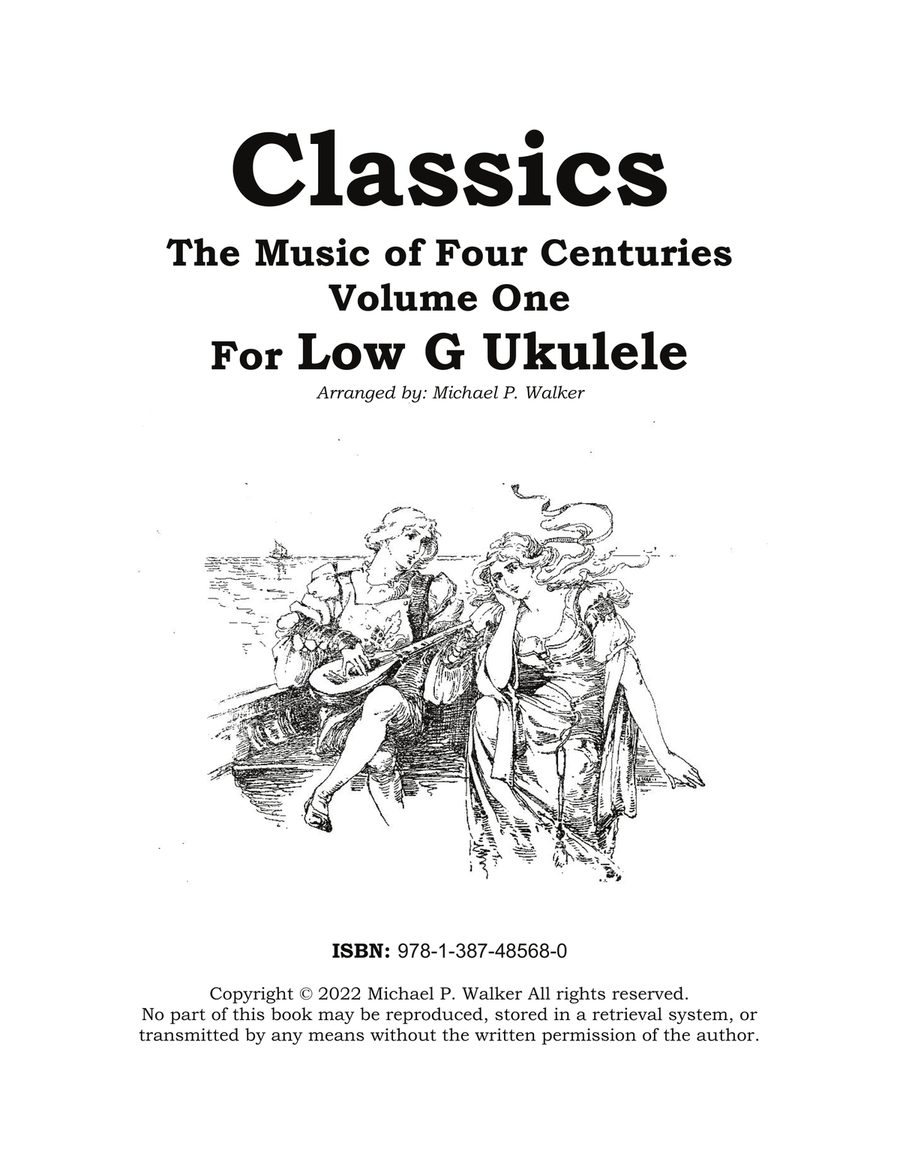 Classics: The Music of Four Centuries Volume One For Low G Ukulele Ukulele scores gallery preview page 1