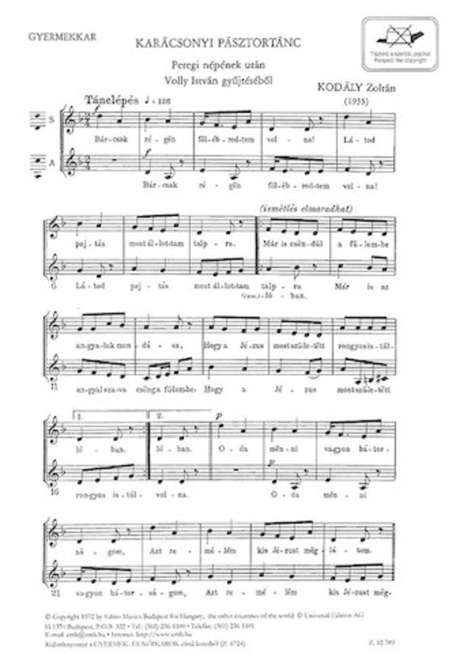 Sheperds' Christmas Dance Children's Choir scores gallery preview page 1