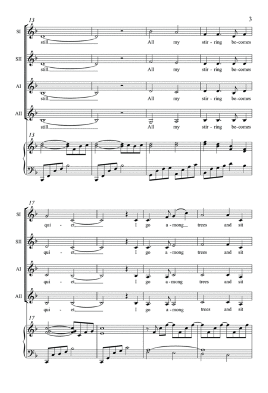 I Go Among Trees I Go Among Trees SSAA scores gallery preview page 3