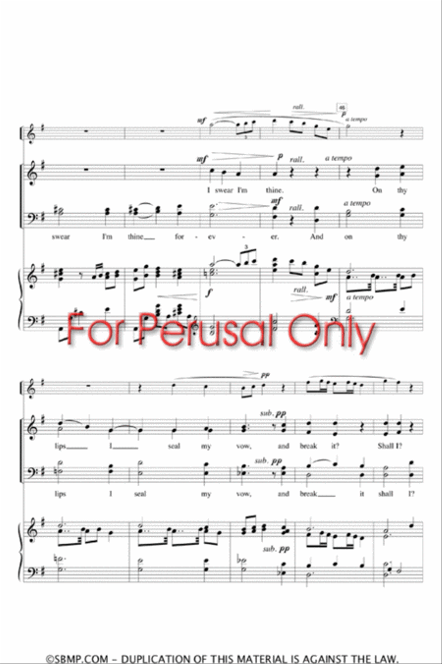 And I'll Kiss Thee Yet - SATB Octavo 4-Part scores gallery preview page 5