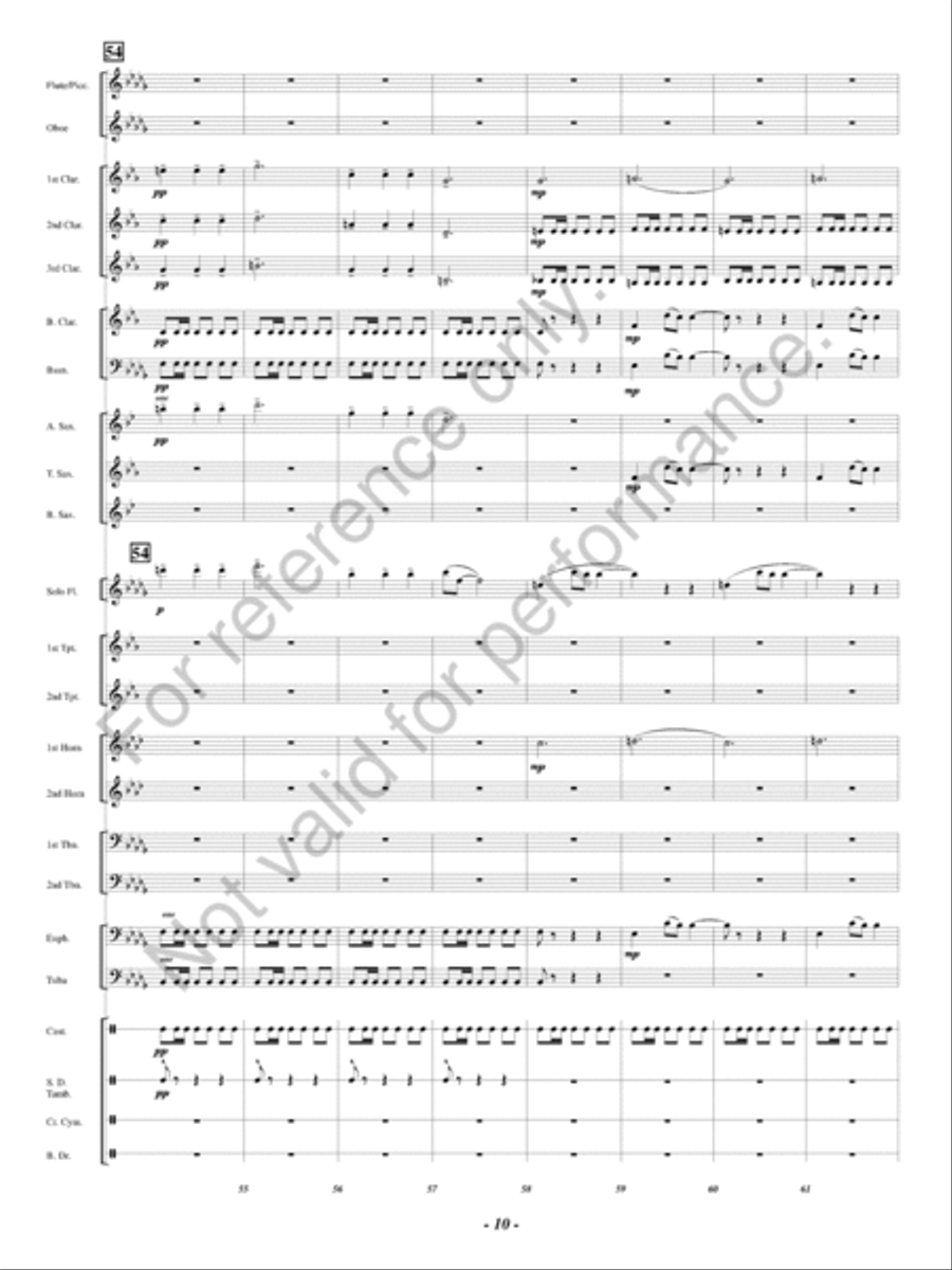Open Thy Heart Concert Band scores gallery preview page 11