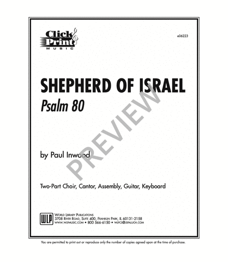 Shepherd of Israel (Ps 8)