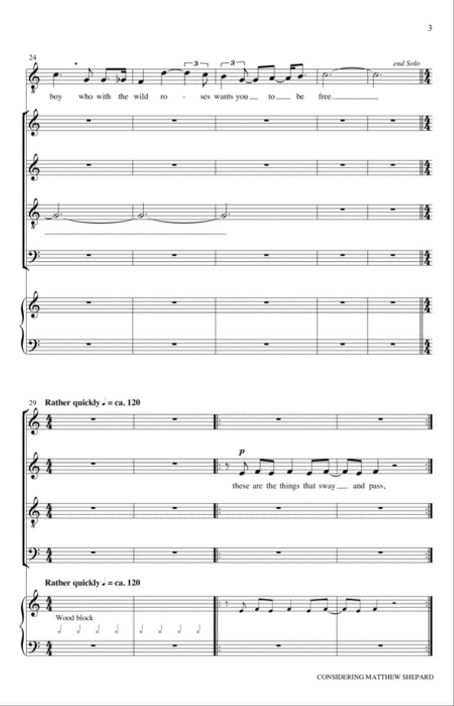 Considering Matthew Shepard 4-Part scores gallery preview page 3