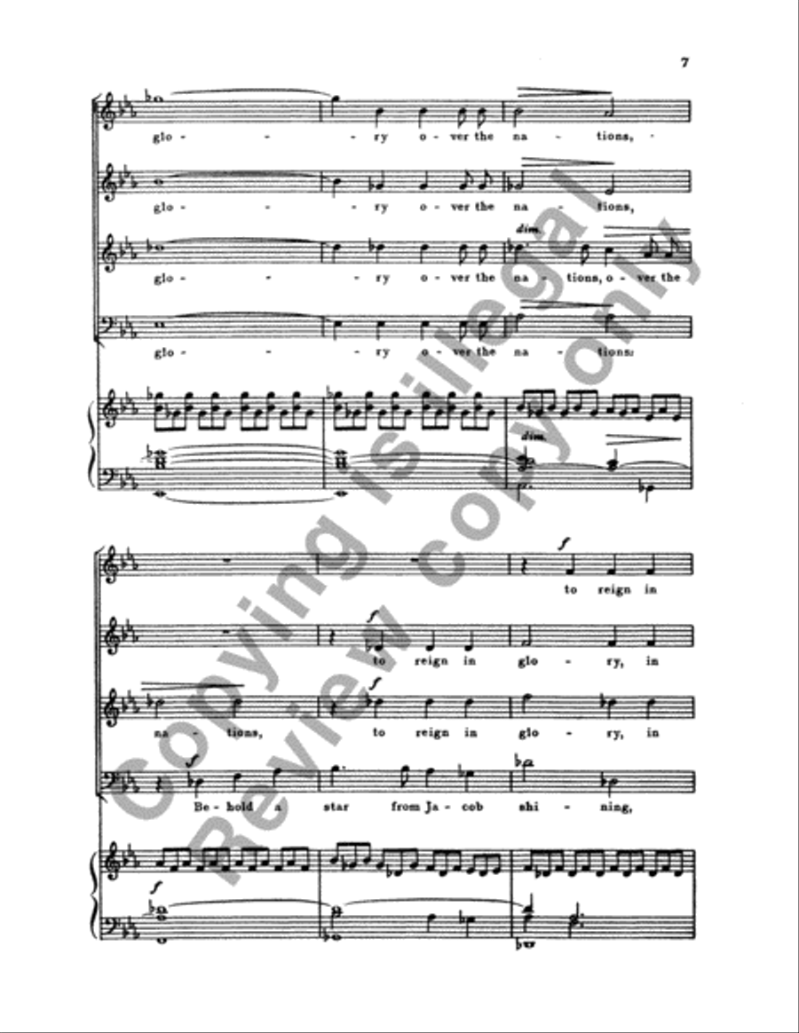 Behold a Star from Jacob Shining 4-Part scores gallery preview page 25