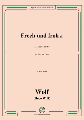 Wolf-Frech und froh I,in A flat Major,IHW10 No.16