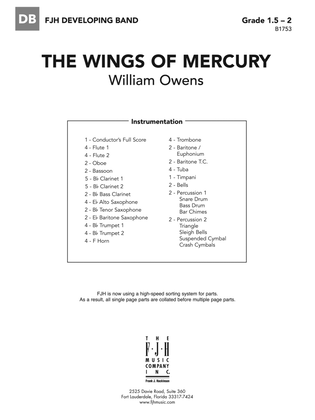 The Wings of Mercury: Score