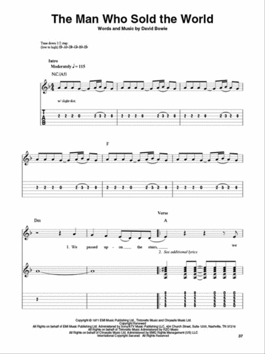 Nirvana Guitar Tablature scores gallery preview page 4