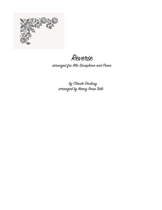 Book cover for Reverie for Solo Alto Saxophone with Piano Accompaniment