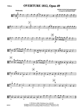 Overture 1812, Opus 49: Viola