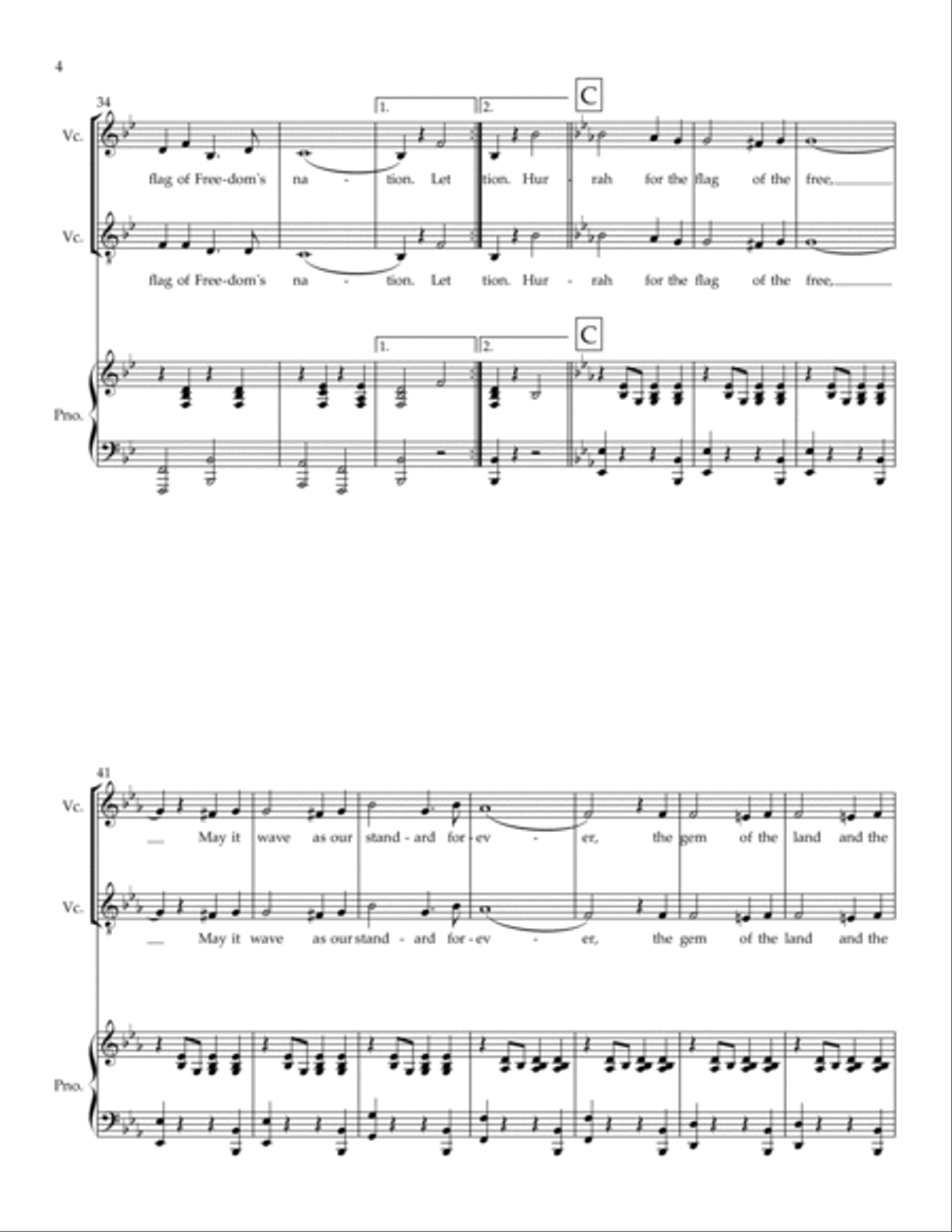 Stars and Stripes forever 2-Part scores gallery preview page 4