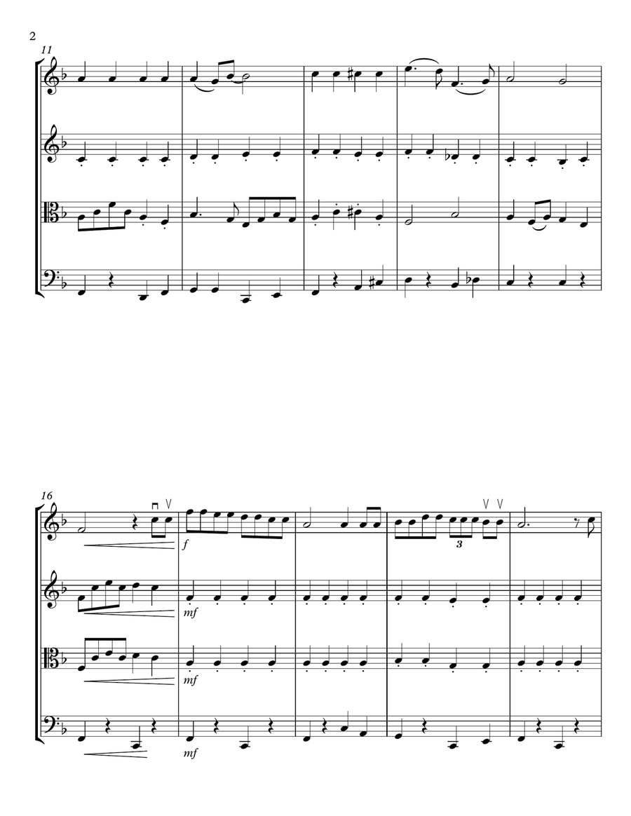Sympathique String Quartet scores gallery preview page 2