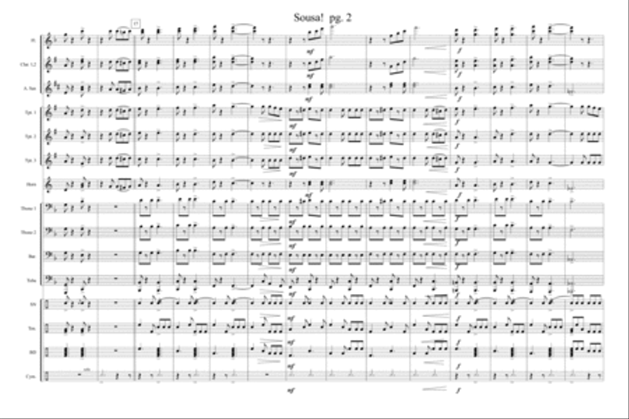 Sousa! Marching Band scores gallery preview page 3
