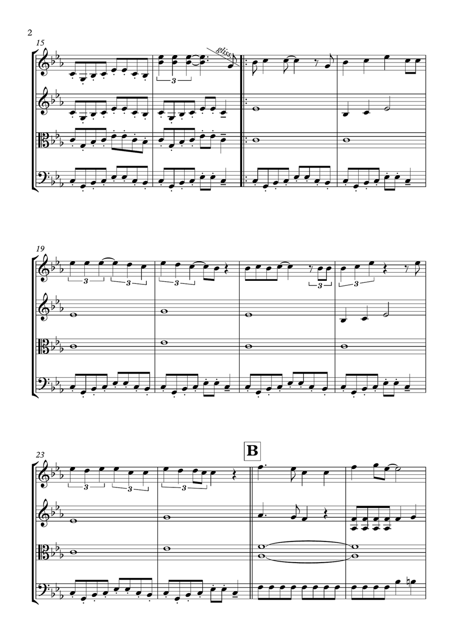 You Give Love A Bad Name String Quartet scores gallery preview page 2