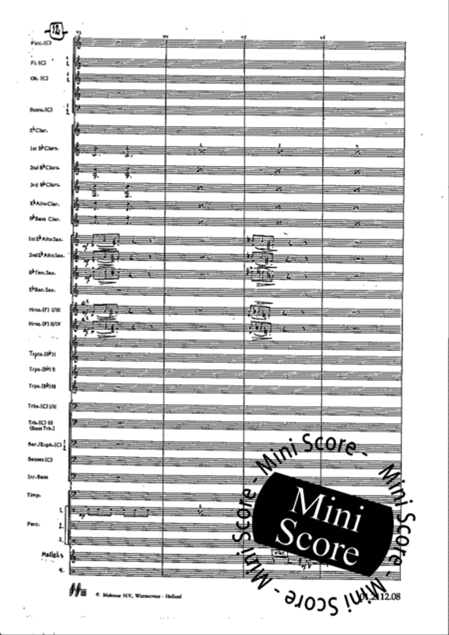 Tre Dodecapricci Tre Dodecapricci Concert Band scores gallery preview page 18