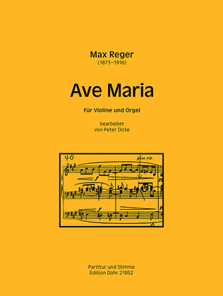 Ave Maria A-Dur op. 63/7 (für Violine und Orgel)
