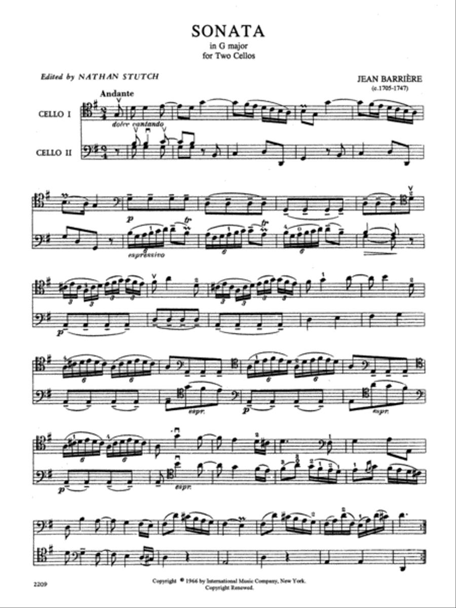 Sonata In G Major Sonata In G Major Cello scores gallery preview page 2