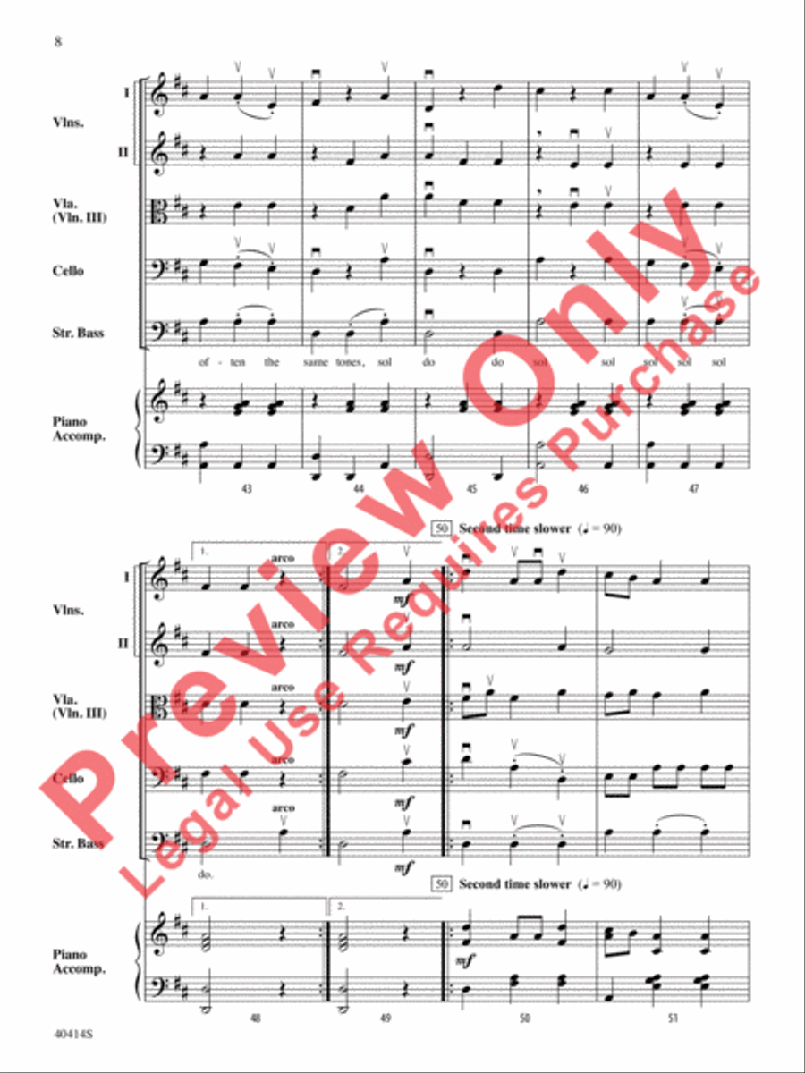 Strings All Around String Orchestra scores gallery preview page 9