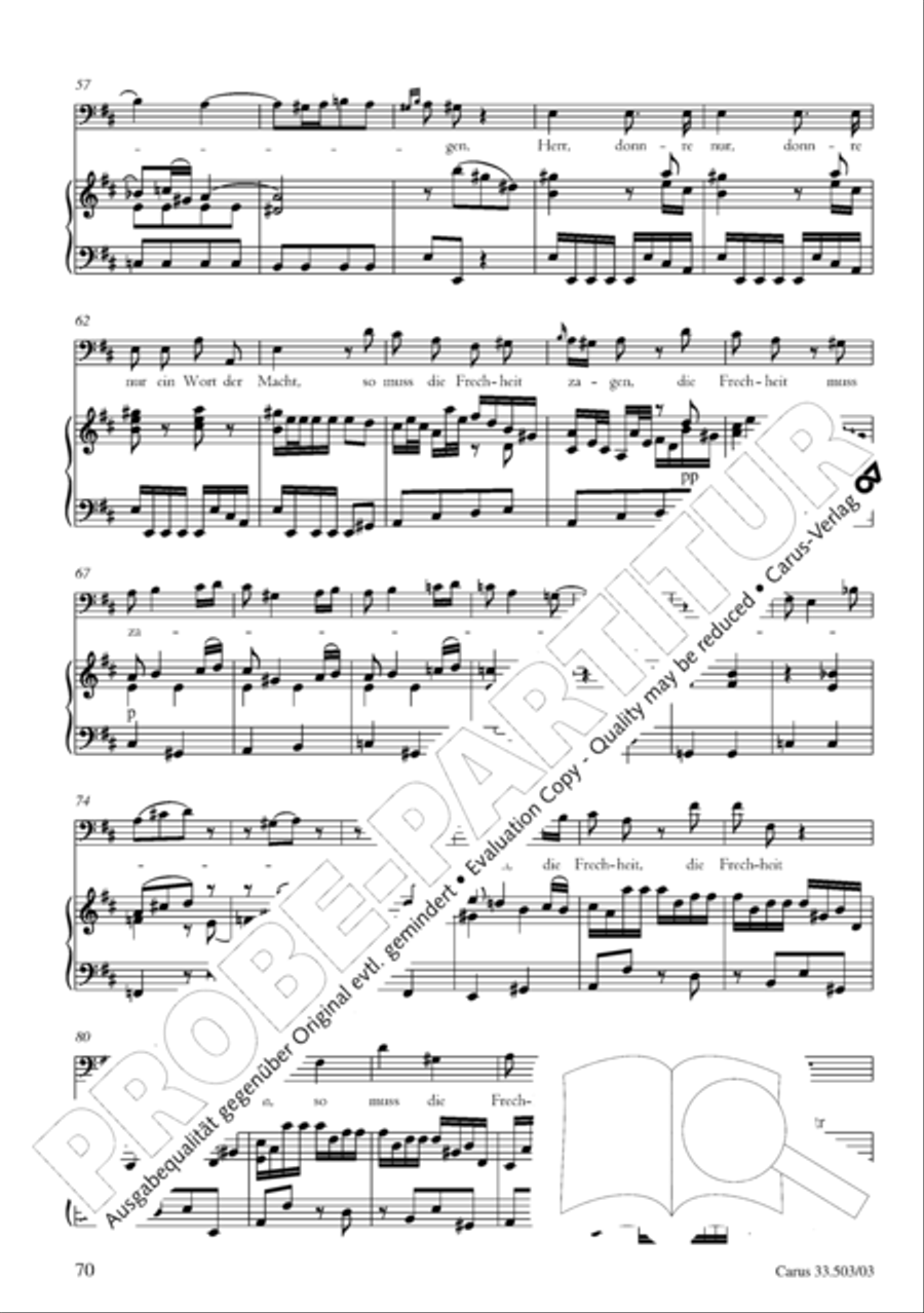 Passion according to St. Matthew (Passions-Musik nach dem Evangelisten Matthaus) SSATB scores gallery preview page 71