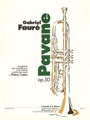 Book cover for Pavane Op.50 (trumpet & Piano)
