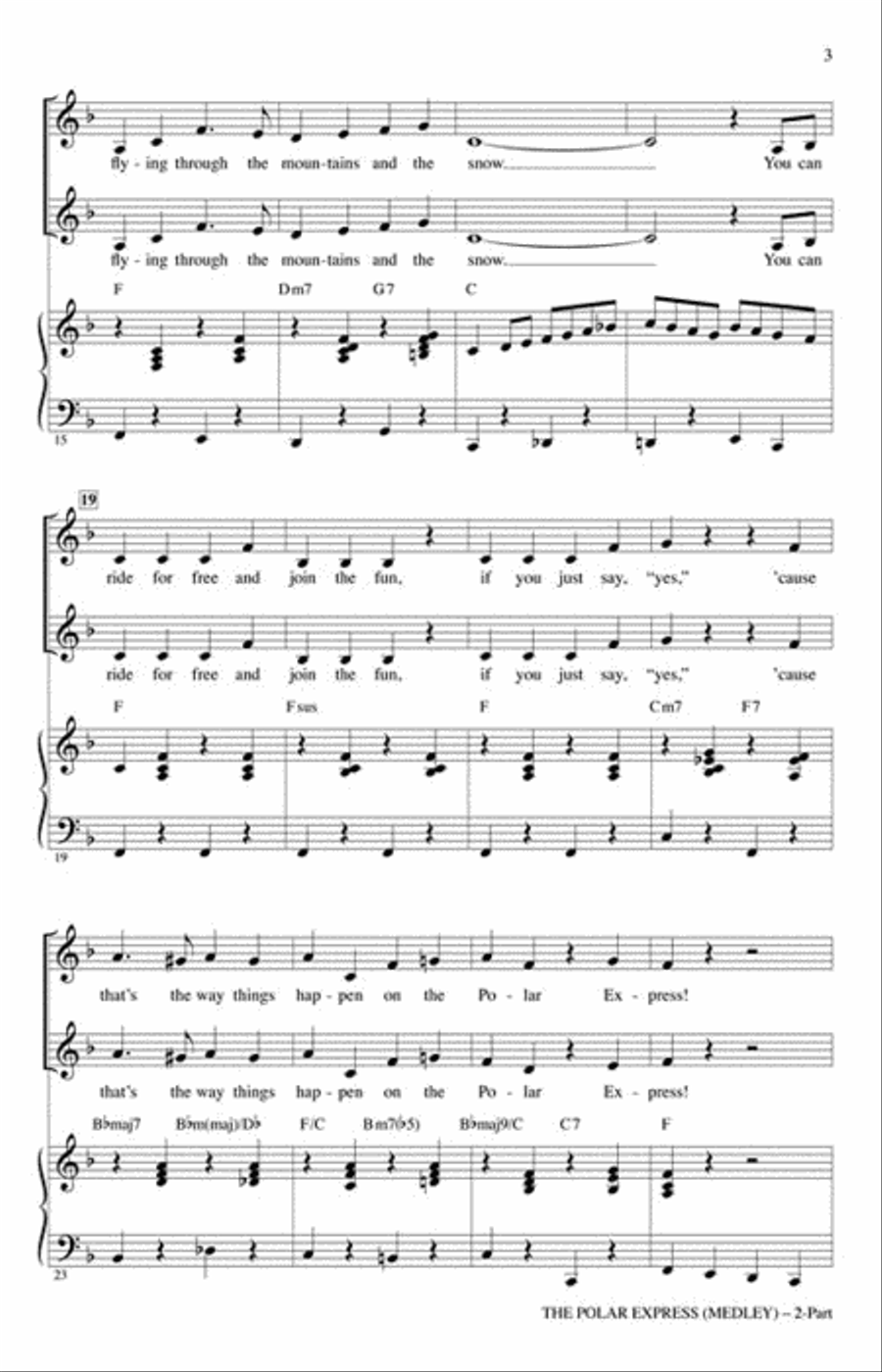 The Polar Express 2-Part scores gallery preview page 3
