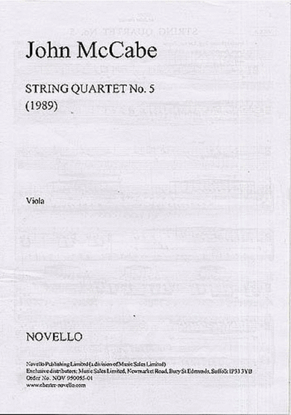 McCabe: String Quartet No. 5 (Parts)
