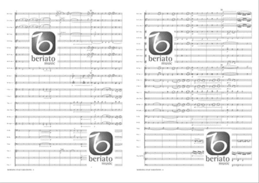 Morning Star Variations Morning Star Variations Fanfare Band scores gallery preview page 4