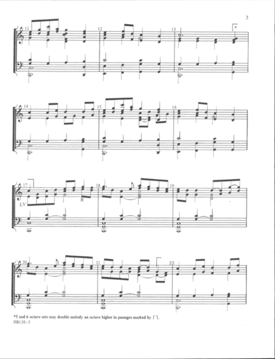 The Staff of Faith - handbell 5-Octaves scores gallery preview page 3