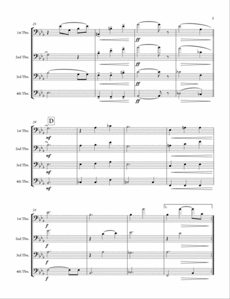 A Child Is Born Brass Ensemble scores gallery preview page 5