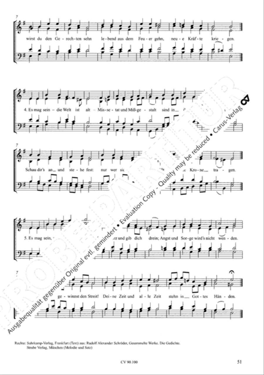 Chorsatze zum Evangelischen Gesangbuch Choir scores gallery preview page 56